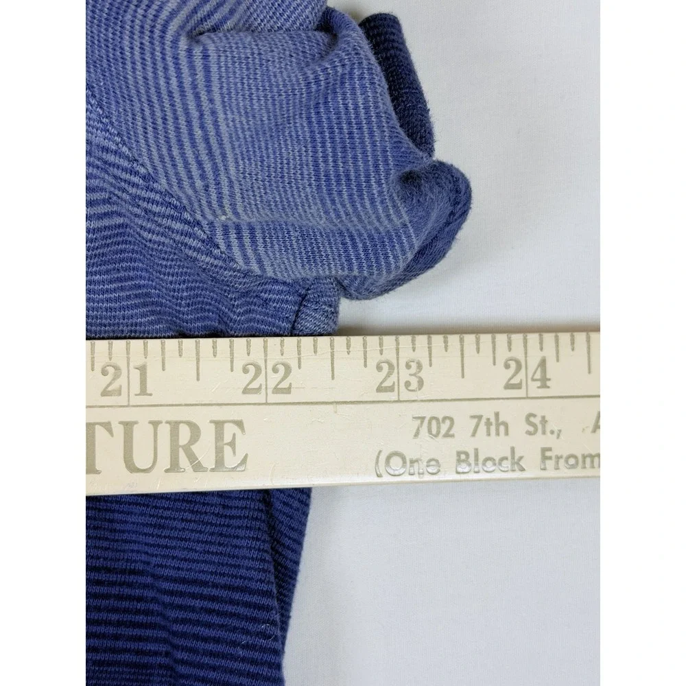 Banana Republic Men's Large Blue Striped Polo Shirt 100% Cotton Short Sleeve